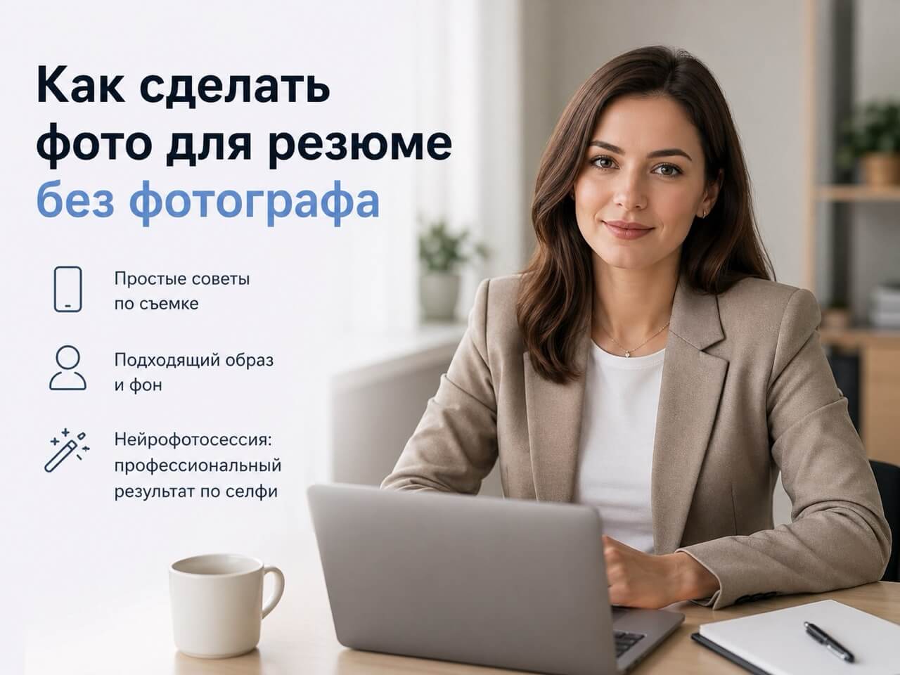 Как сделать фото для резюме без фотографа