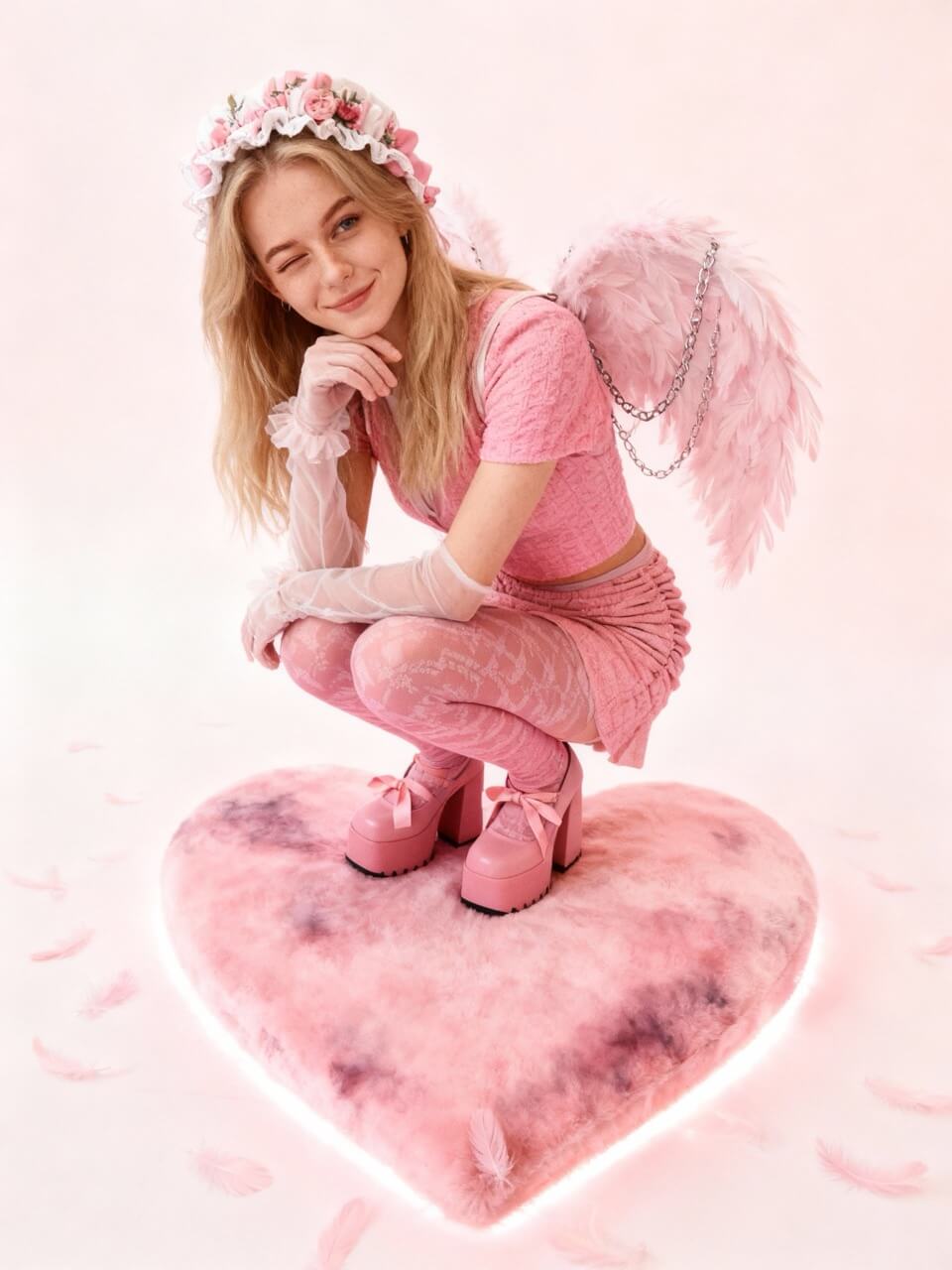 Розовый ангел